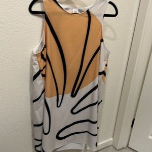 Red bubble, A-line dress. Size XL.